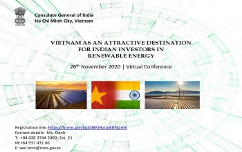 "Vietnam as an attractive destination for Indian Investors in Renewable Energy” on 26th November, 2020